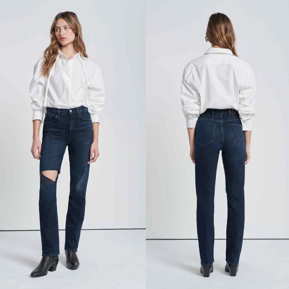 NWT New $228 7 For All Mankind Easy Slim in Sunbeam Jeans Size 29